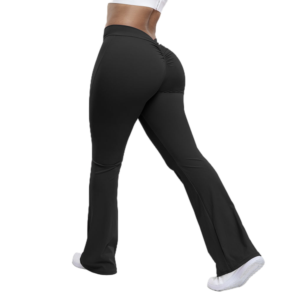 Peach trumpet pants  pantalon flare push-up