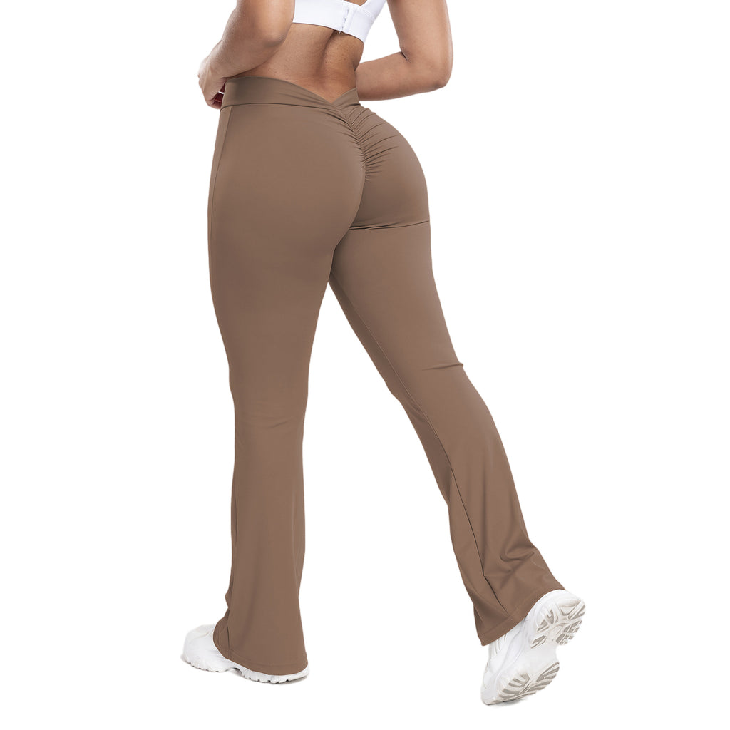 Peach trumpet pants  pantalon flare push-up