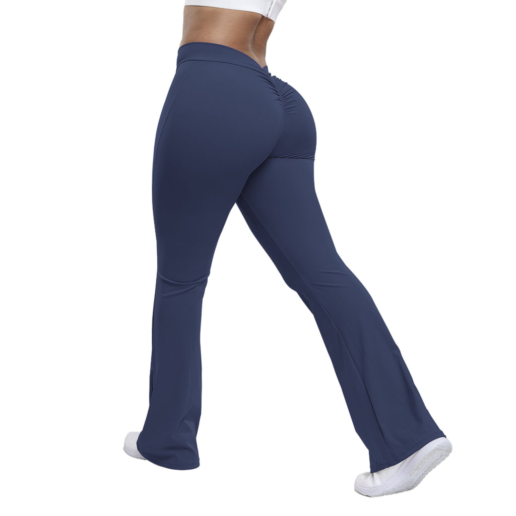 Peach trumpet pants  pantalon flare push-up