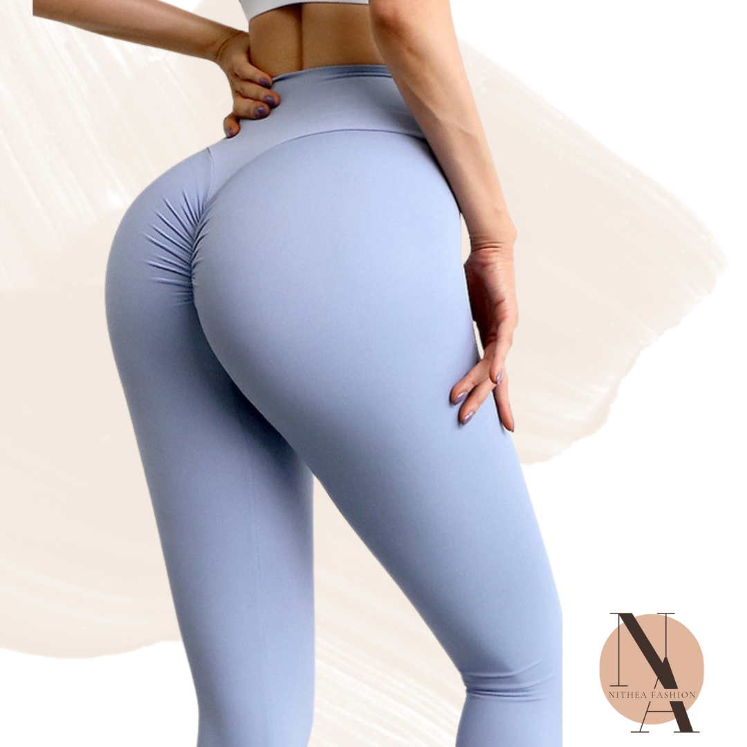 Legging Scrunch peach Taille Haute Push-Up – Confort & Galbe